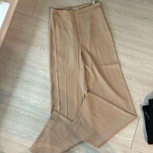 Aritzia Babaton Wide Leg Trousers in Tan